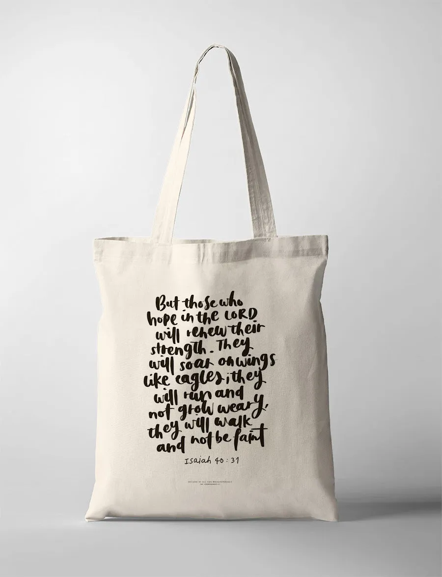 Isaiah 40:31 {Tote Bag}