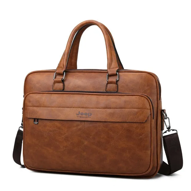 JEEP BULUO Famous Brand Men Briefcase