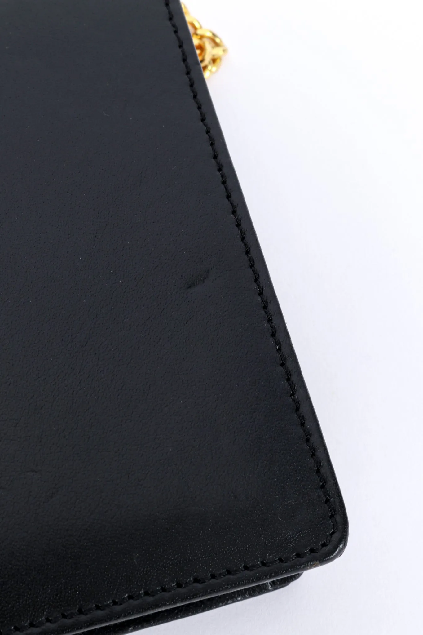 Jewel Appliqué Leather Envelope Clutch