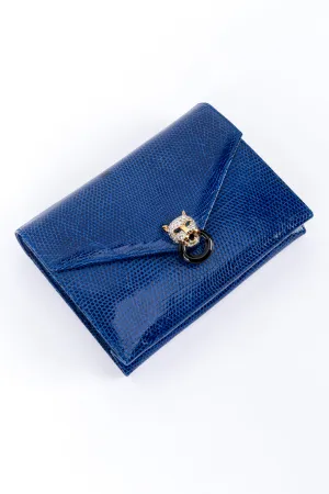Jeweled Jaguar Lizard Clutch