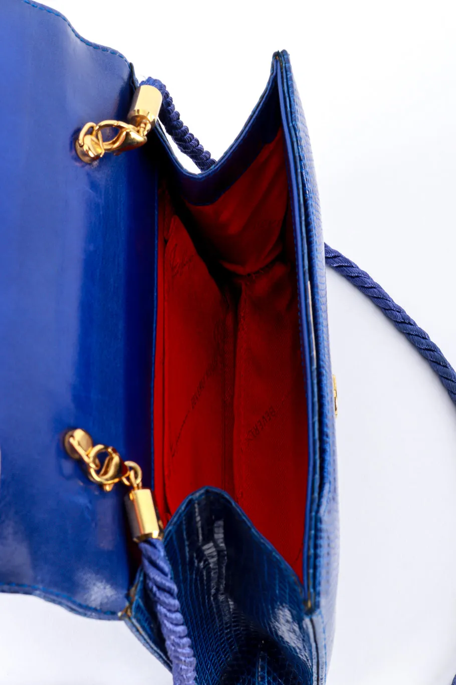Jeweled Jaguar Lizard Clutch