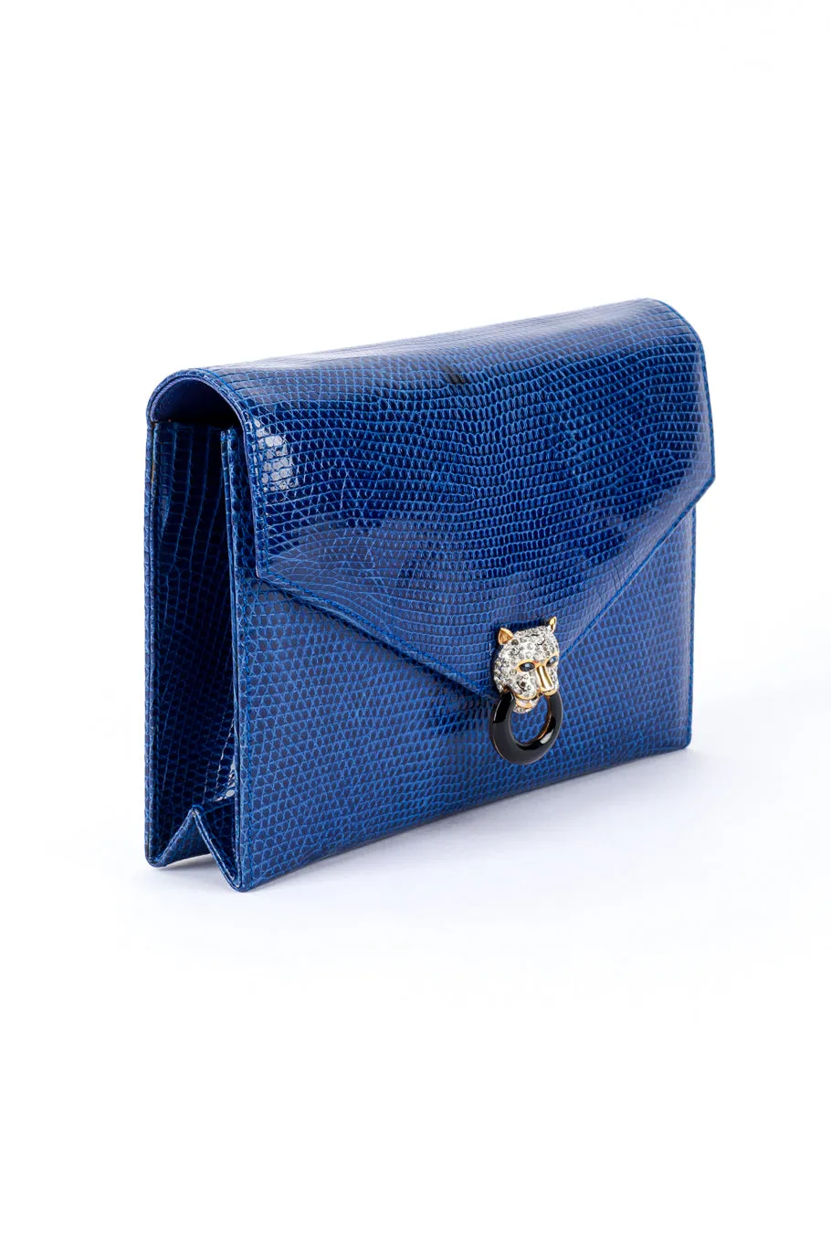 Jeweled Jaguar Lizard Clutch
