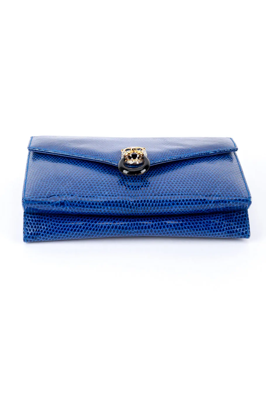 Jeweled Jaguar Lizard Clutch