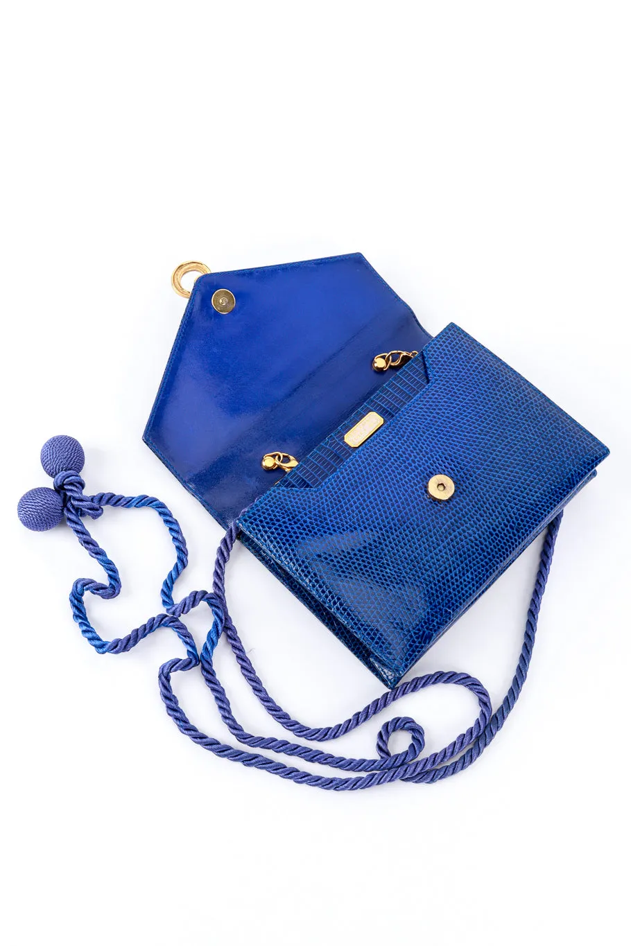 Jeweled Jaguar Lizard Clutch