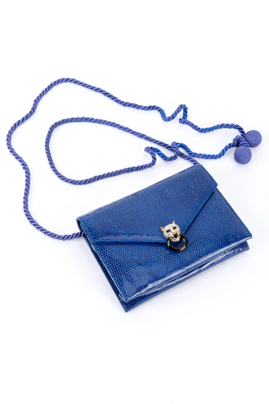 Jeweled Jaguar Lizard Clutch