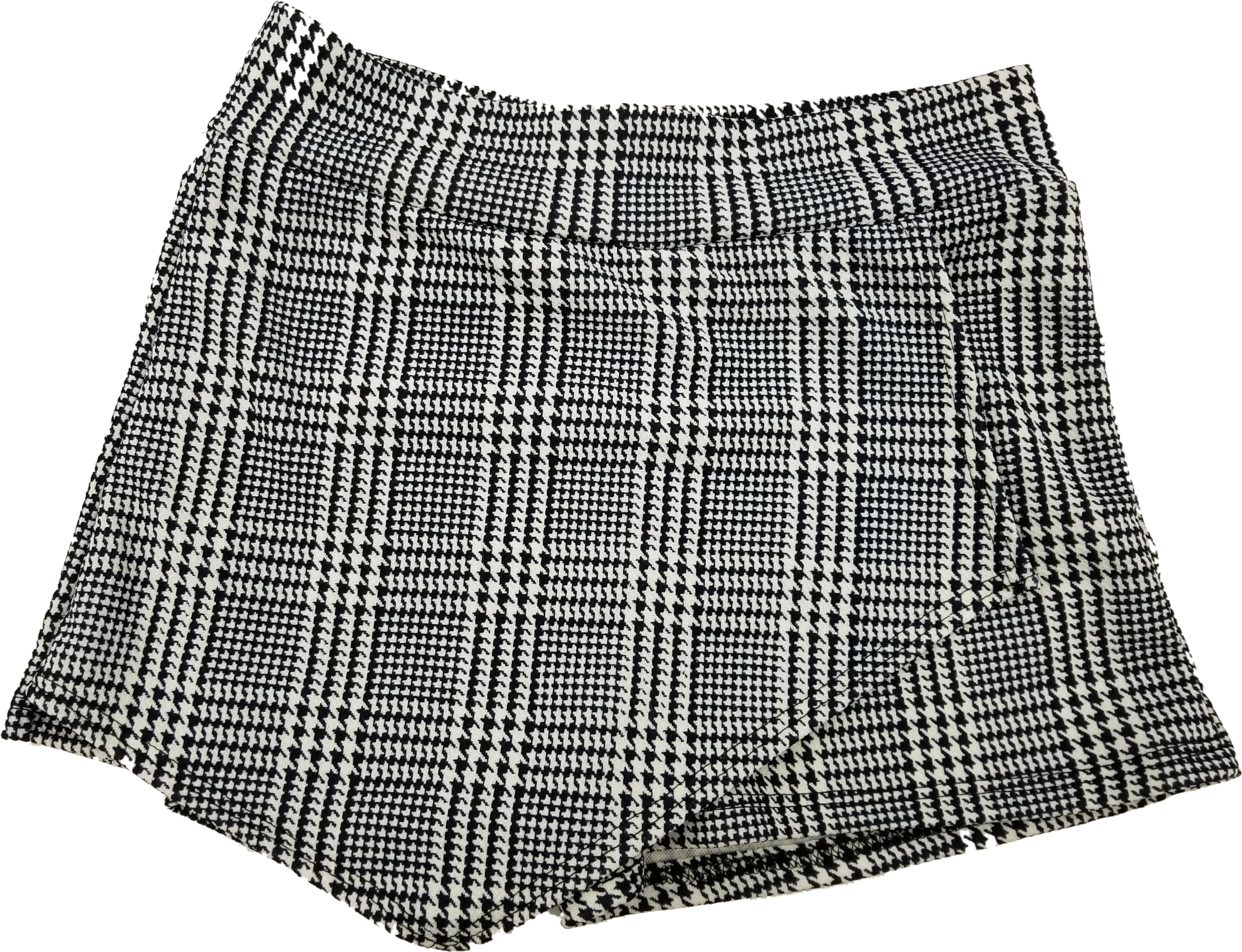 Juniors Plaid Envelope Skort
