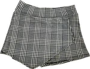Juniors Plaid Envelope Skort
