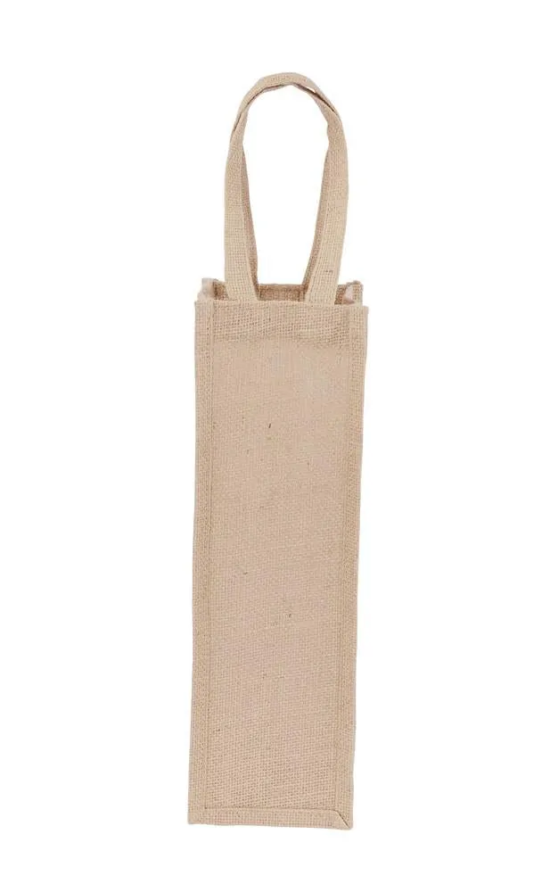 Jute Hessian Wine Bag X 1 Bottle