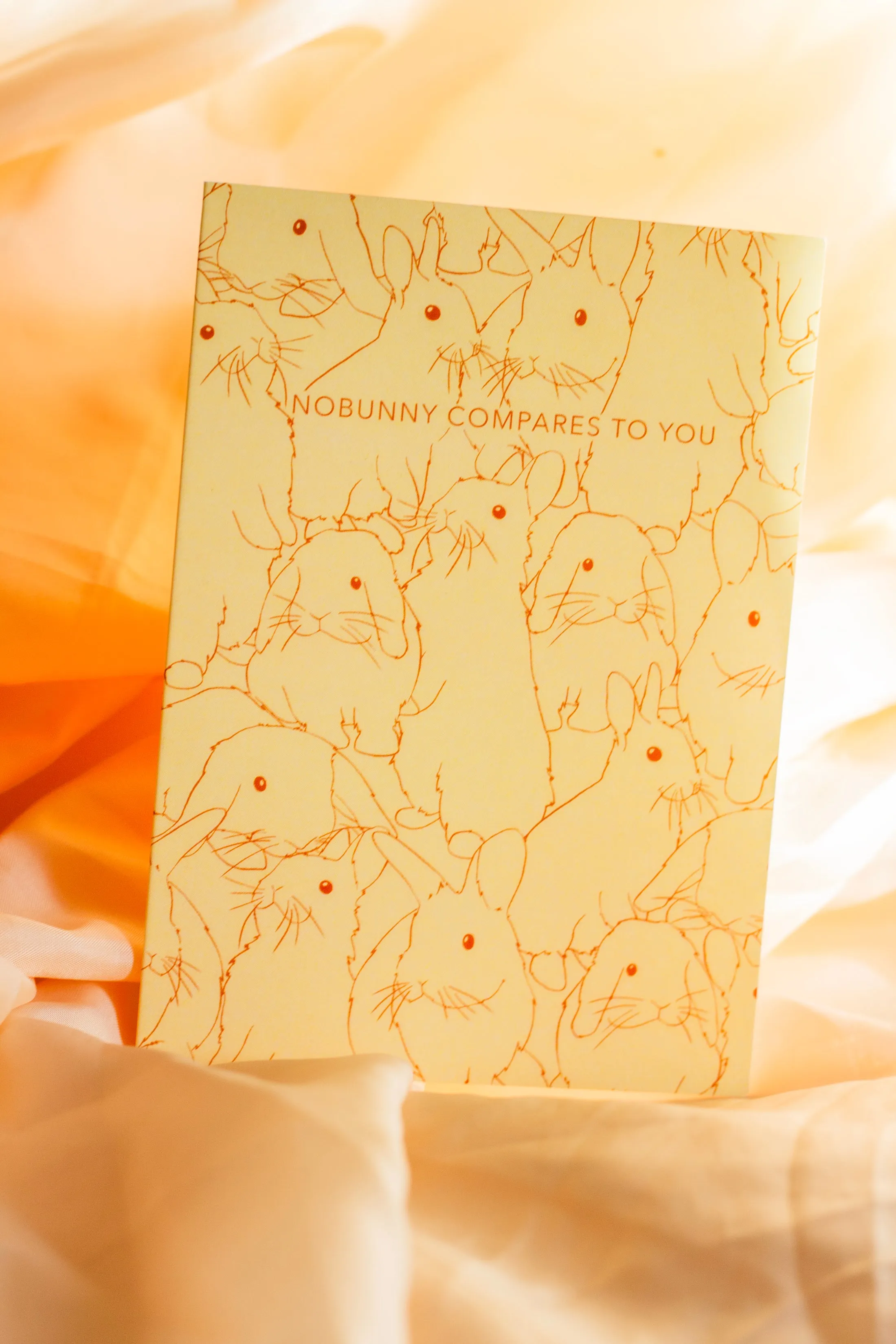 Juu Illustration Bunny Print Card with Envelope