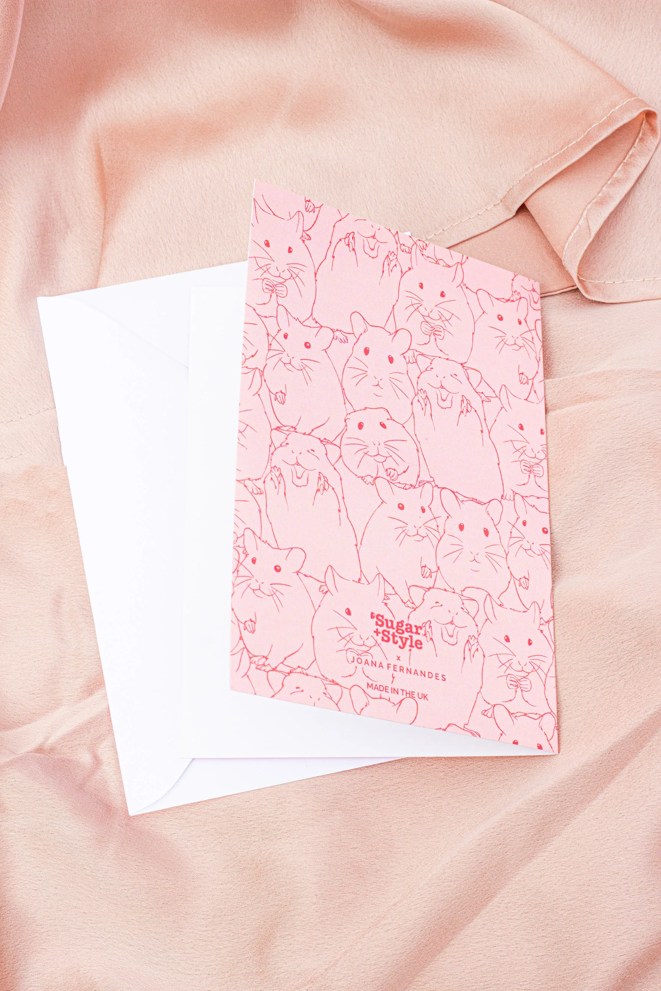 Juu Illustration Hamster Birthday Card with Envelope