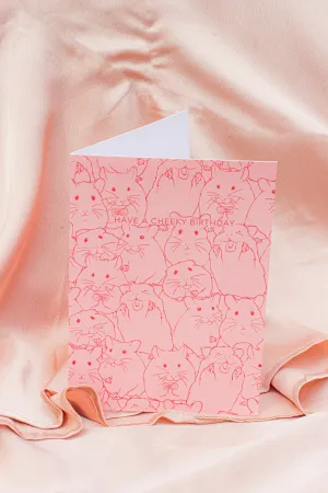 Juu Illustration Hamster Birthday Card with Envelope