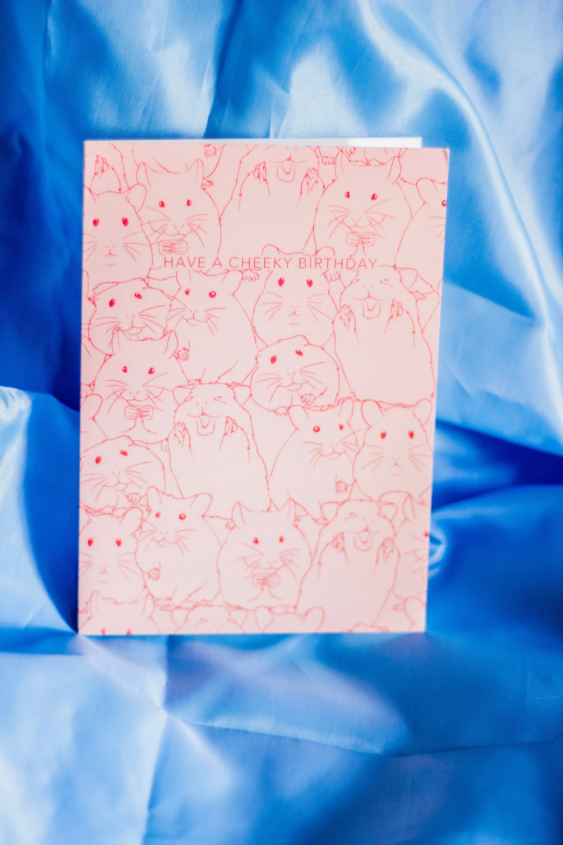 Juu Illustration Hamster Birthday Card with Envelope