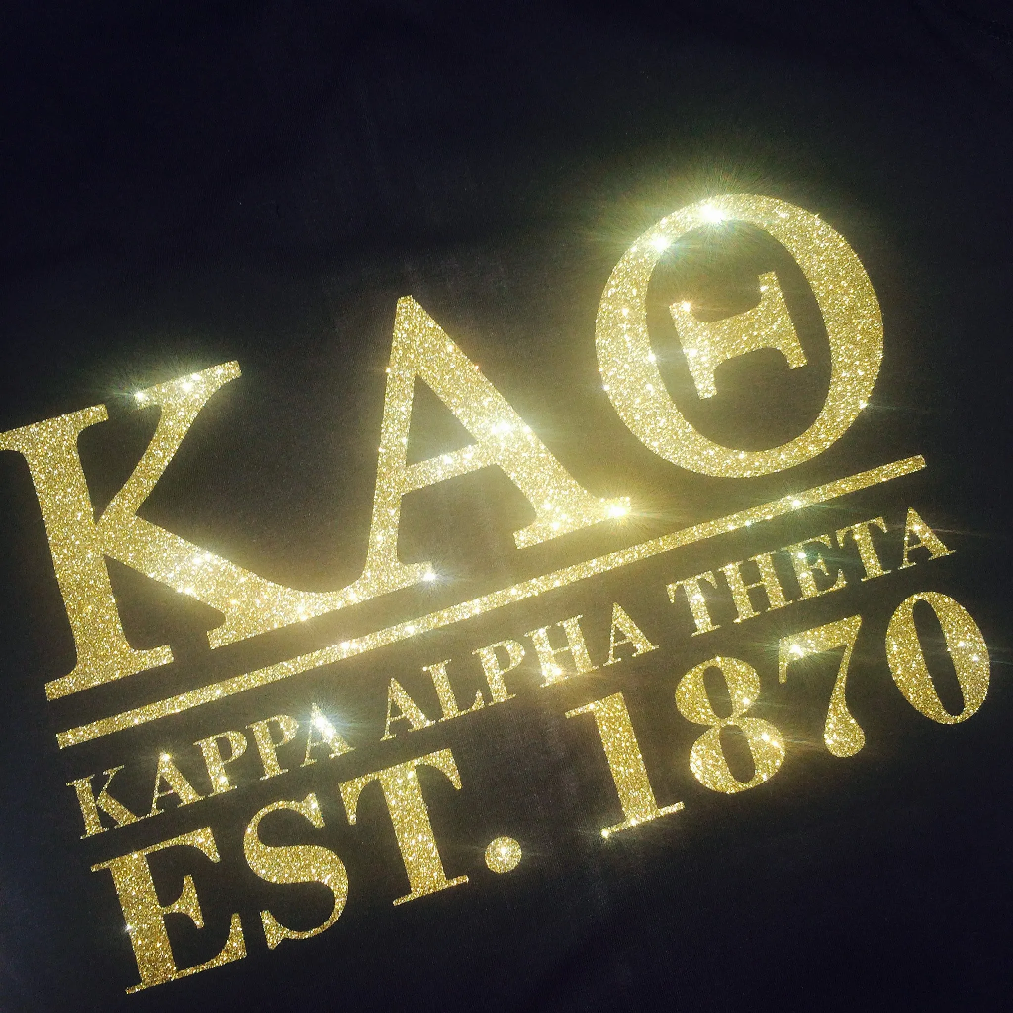 Kappa Alpha Theta Glitter Zip Up