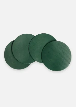 Kelley Green Coaster Set in Latigo