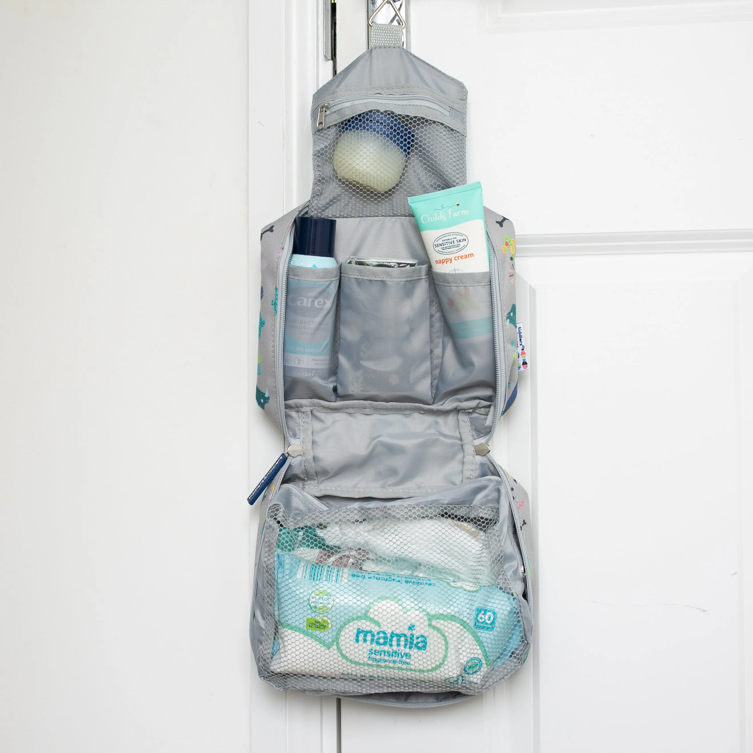 Kids Baby Travel Wash Bag | Hanging Toiletry Bag & Organiser
