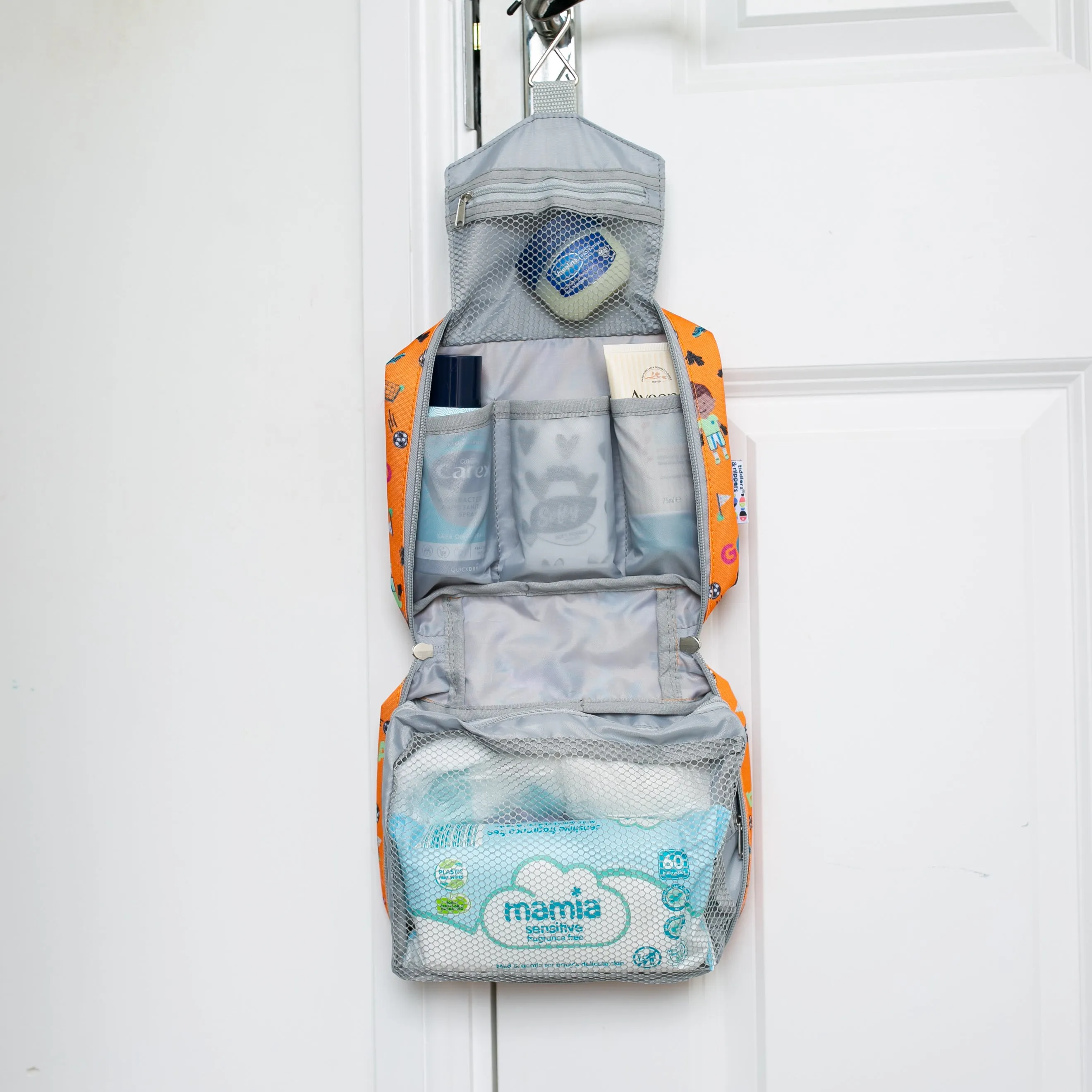 Kids Baby Travel Wash Bag | Hanging Toiletry Bag & Organiser