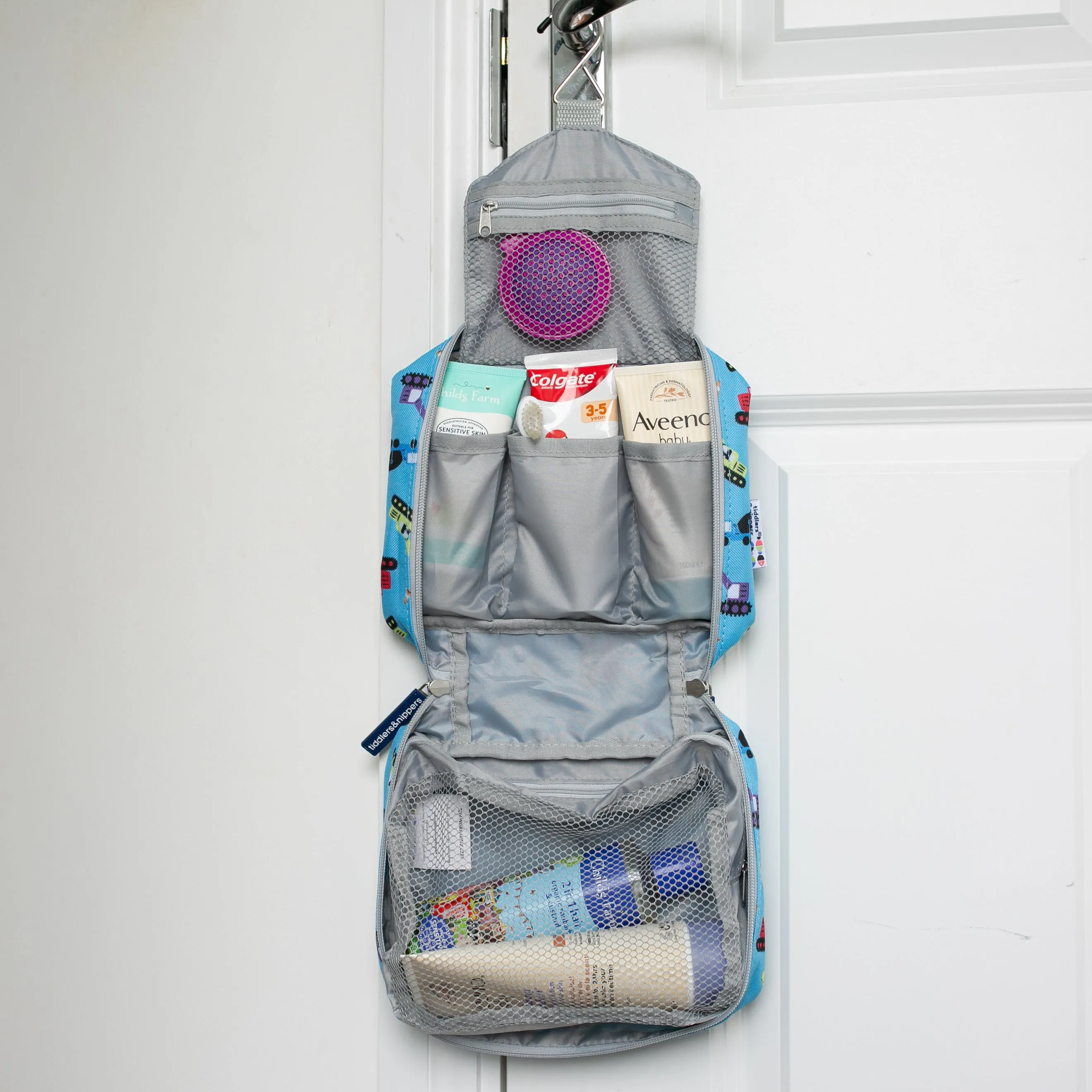 Kids Baby Travel Wash Bag | Hanging Toiletry Bag & Organiser