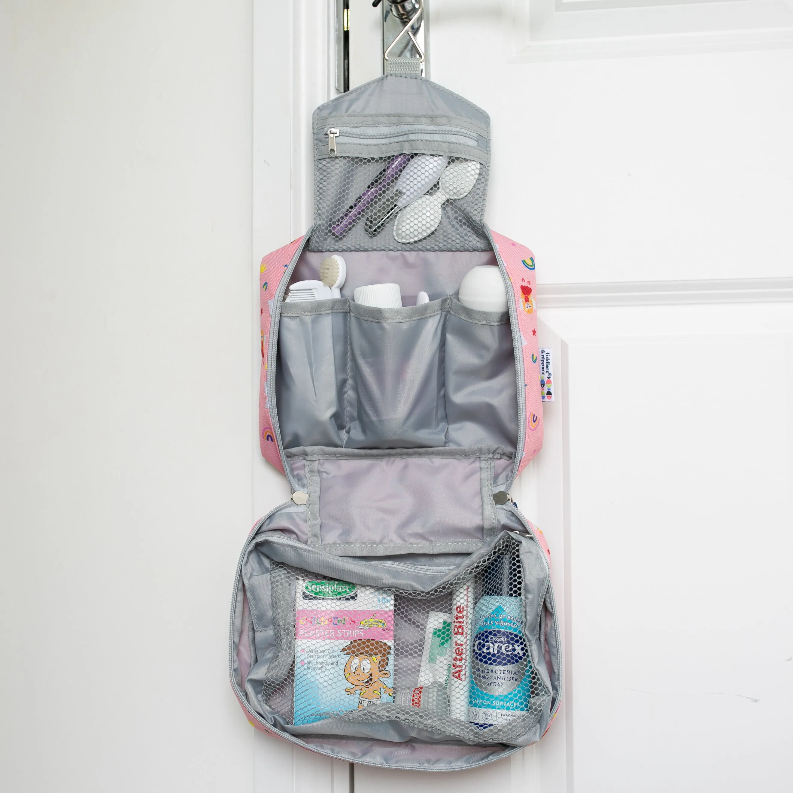 Kids Baby Travel Wash Bag | Hanging Toiletry Bag & Organiser