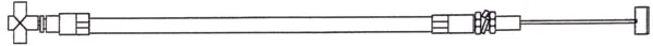 Kimpex Throttle Cable Single W/O INJ Fits Polaris Part# 7080770