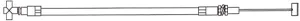 Kimpex Throttle Cable Single W/O INJ Fits Polaris Part# 7080770
