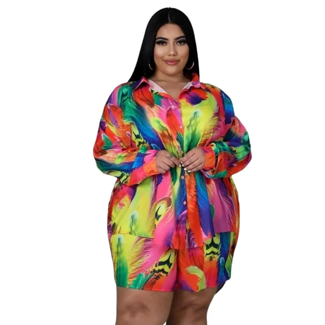 Kimsha Multi-color Short Set