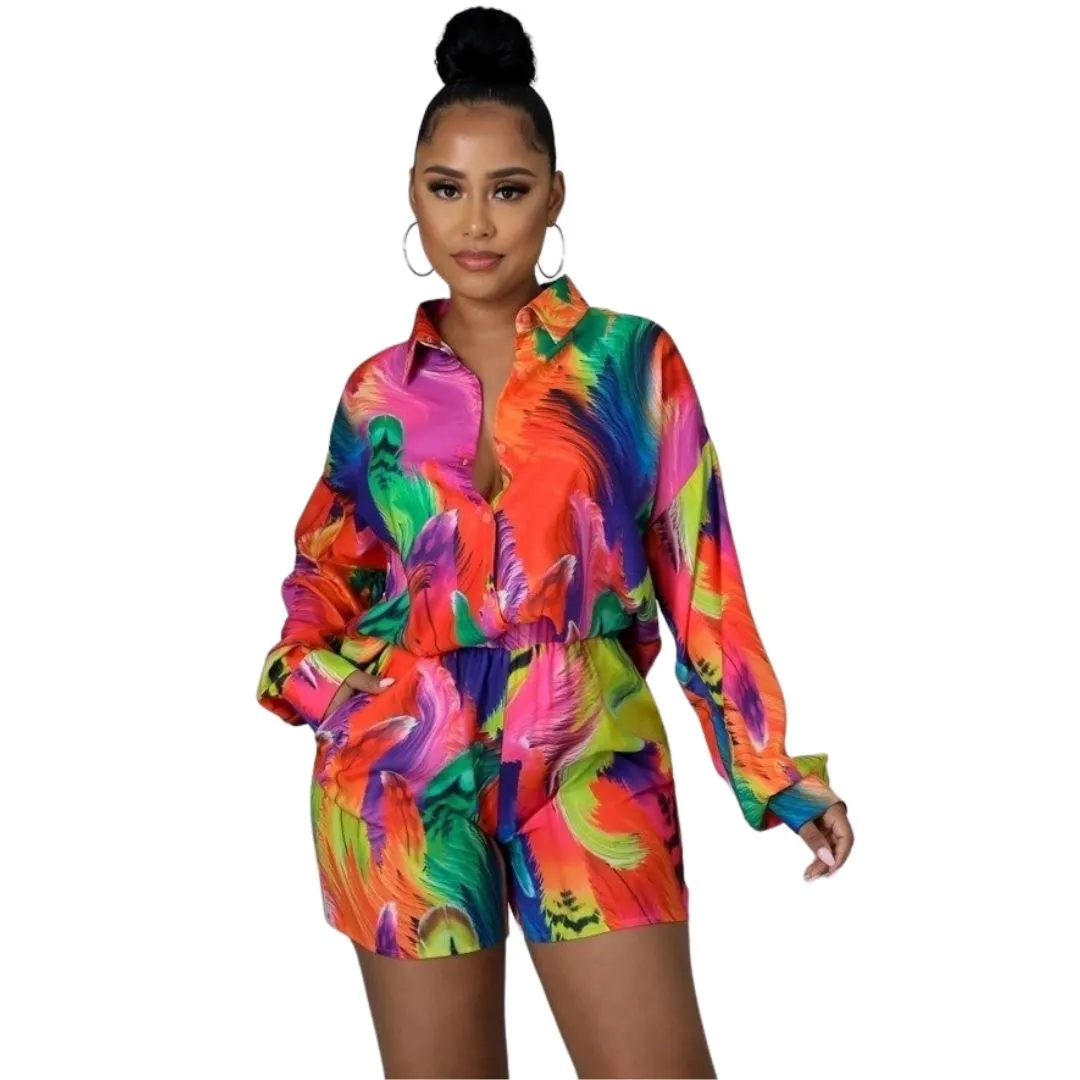 Kimsha Multi-color Short Set