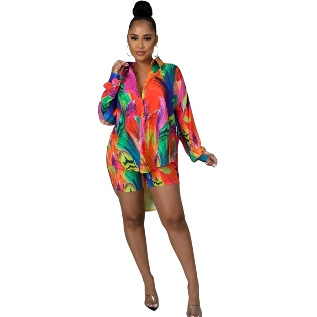 Kimsha Multi-color Short Set