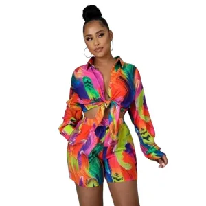 Kimsha Multi-color Short Set