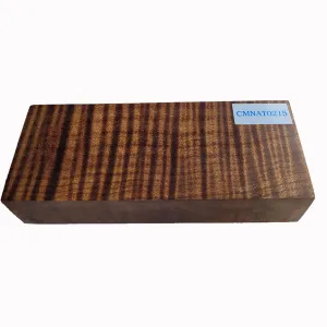 Knife Handle Scale Block - Torrefied Curly Maple CMNAT0215