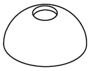 KOHLER K-1000110-CP Skirt, Handle, Vas