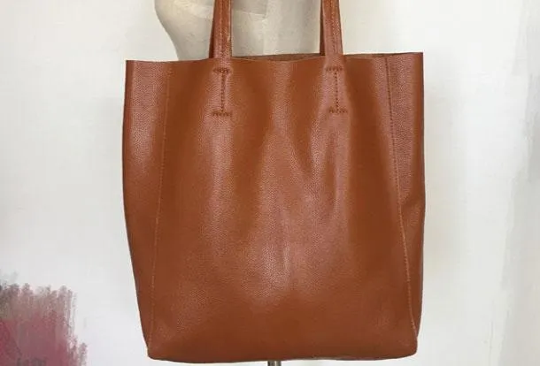 Large Leather Tote Bag Womens Leather Tote Bags Khaki Leather Laptop Tote Bag