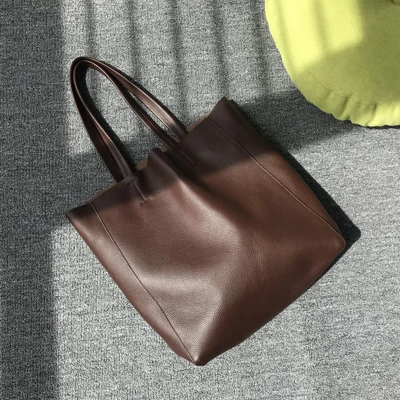 Large Leather Tote Bag Womens Leather Tote Bags Khaki Leather Laptop Tote Bag