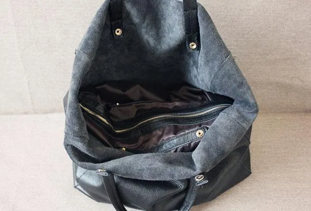 Large Leather Tote Bag Womens Leather Tote Bags Khaki Leather Laptop Tote Bag