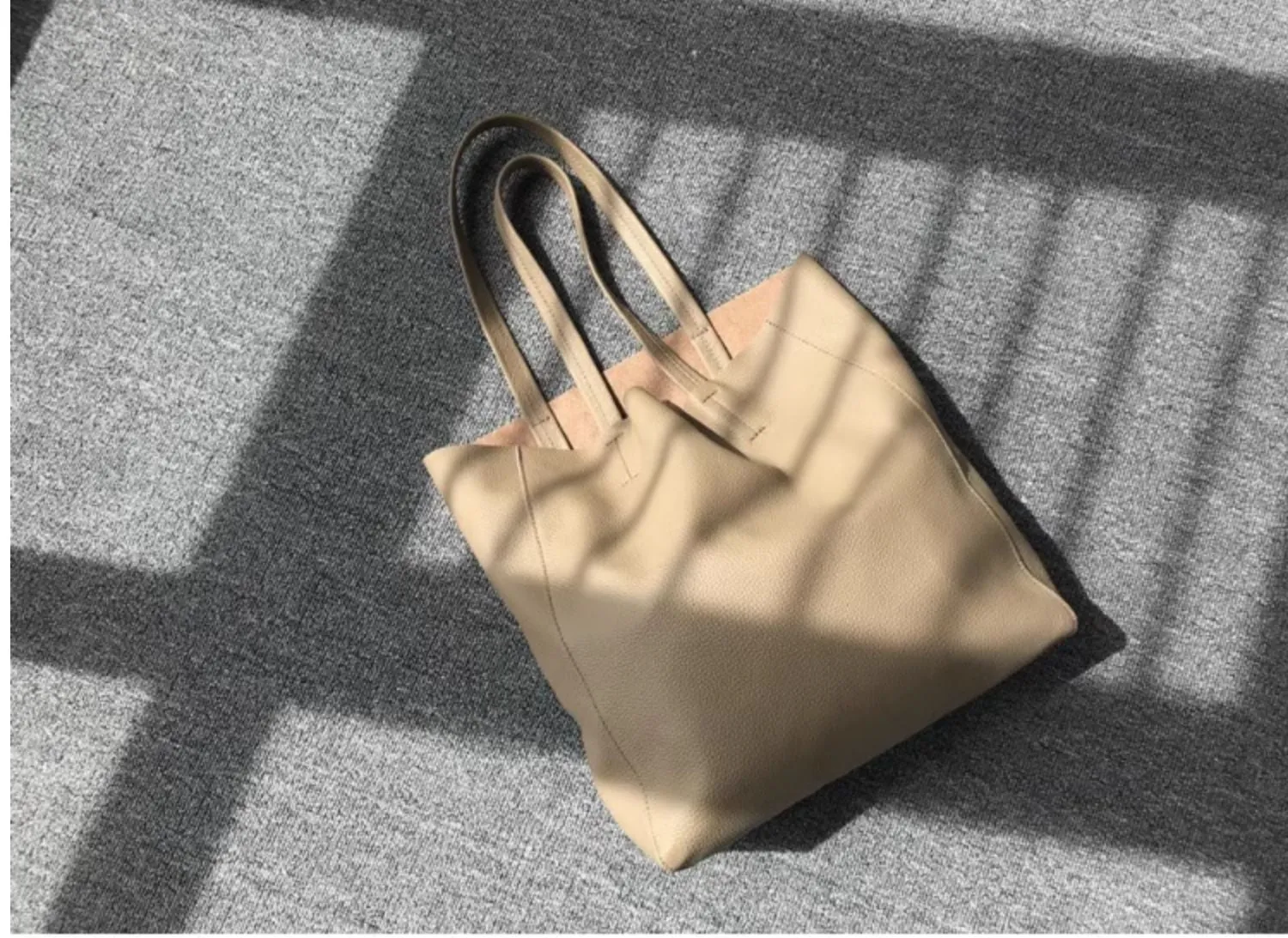 Large Leather Tote Bag Womens Leather Tote Bags Khaki Leather Laptop Tote Bag