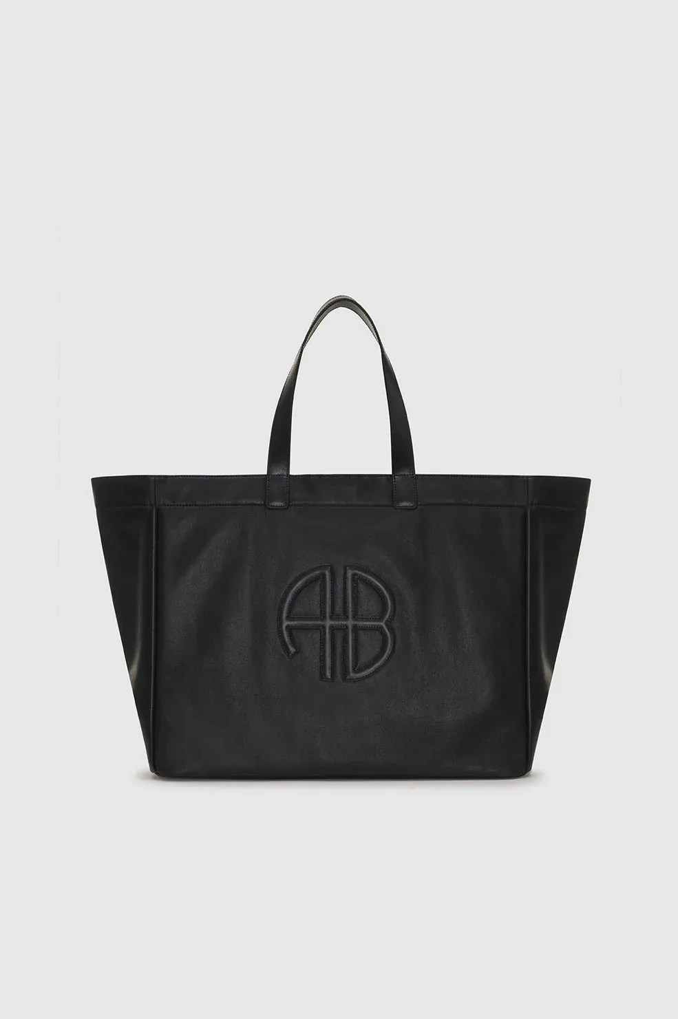 Large Rio Tote - Black Recycled Leather