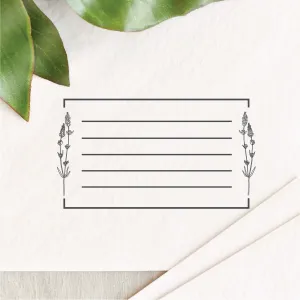 Lavender Envelope Address Lines Stamp
