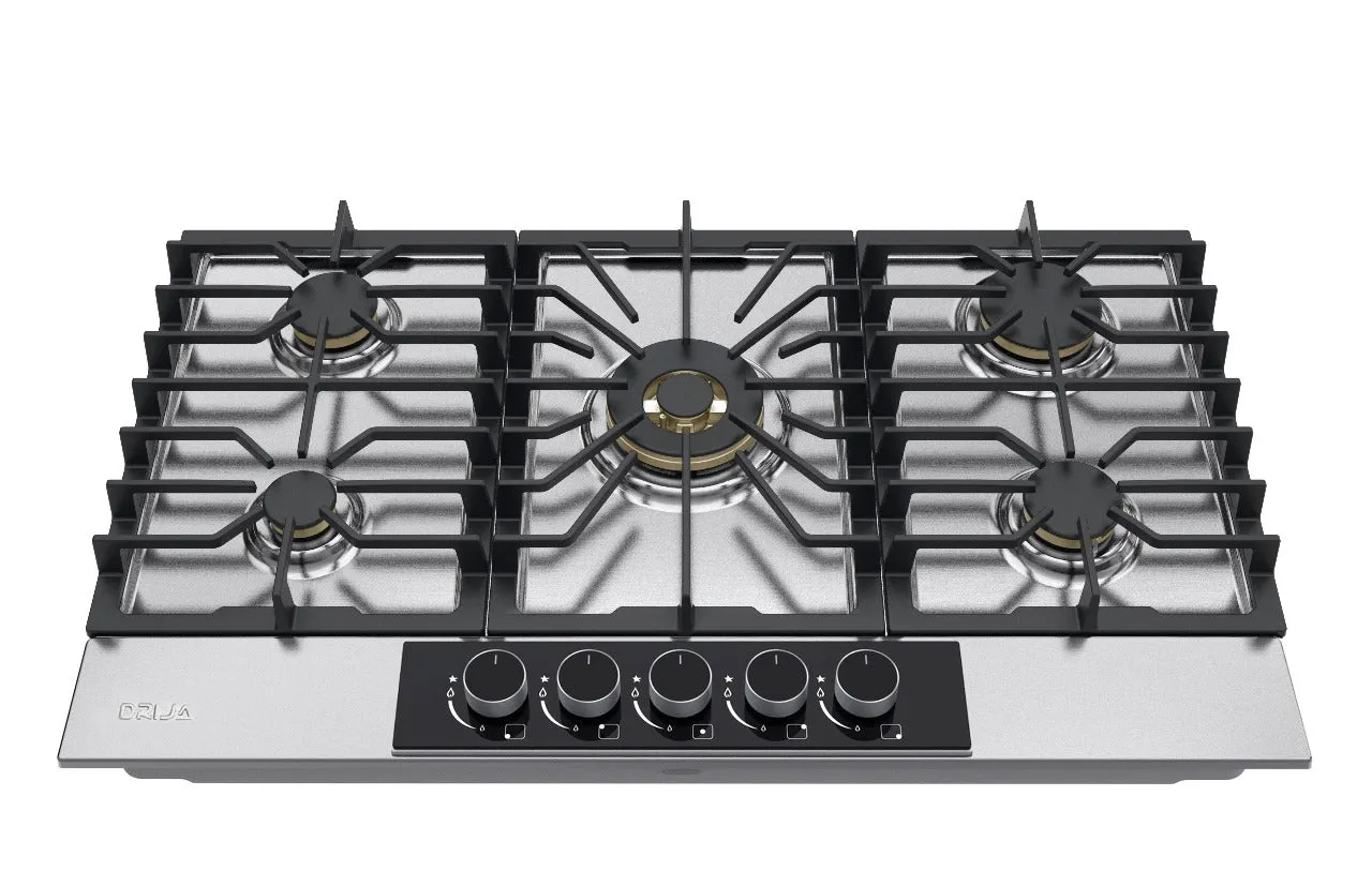 LAZIO 90 - ESTUFA A GAS - ACERO INOXIDABLE - 90CM