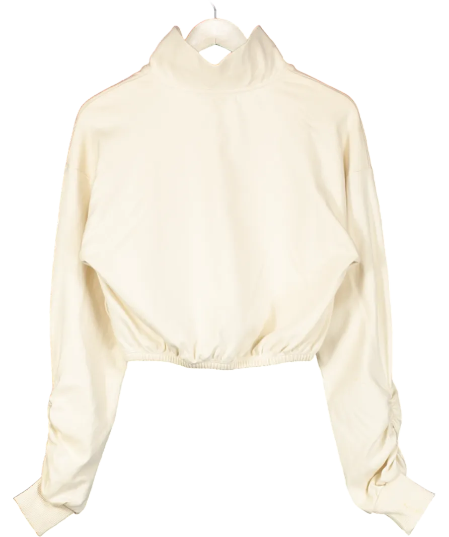 LC Official Cream Lounge Quarter Zip Sweatshirt UK S