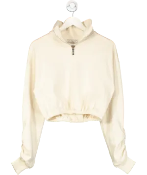 LC Official Cream Lounge Quarter Zip Sweatshirt UK S
