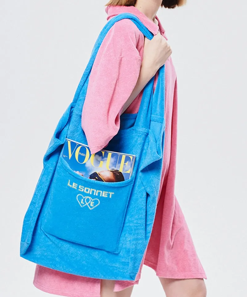 LE SONNET Terry Magazine Bag - Blue