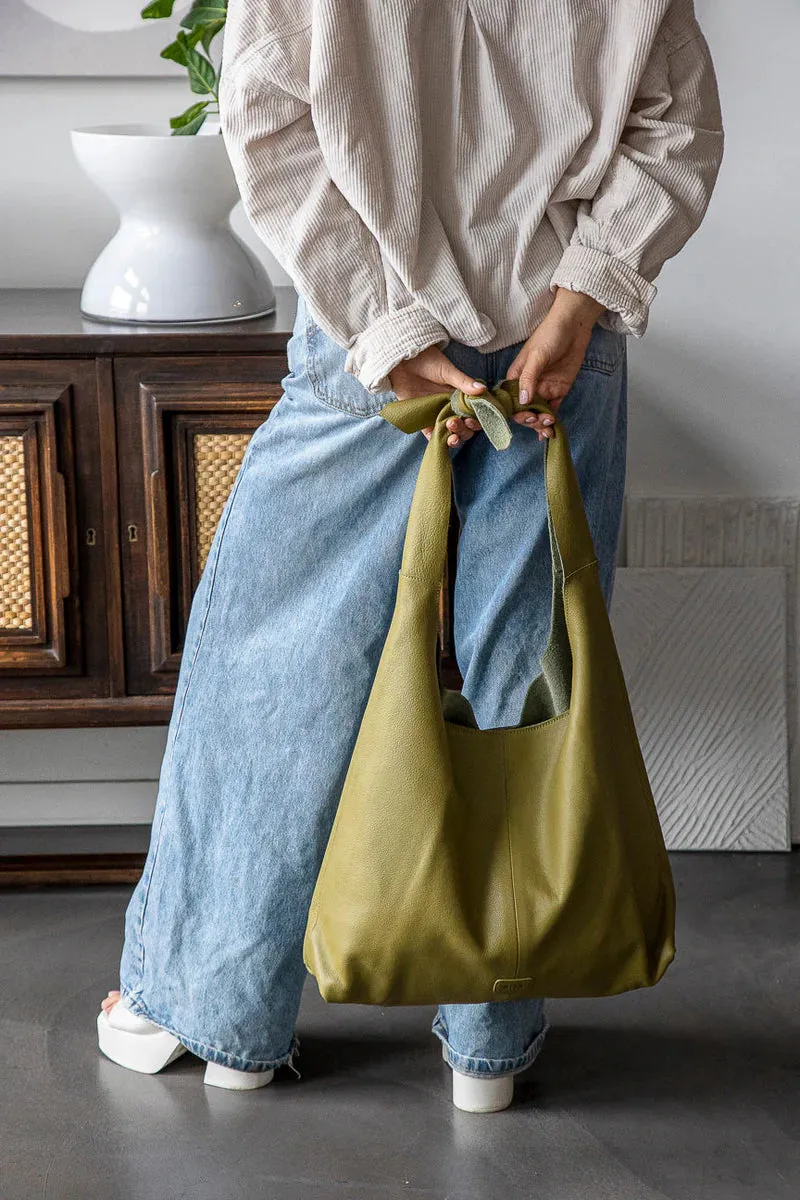 Leather Knot Tote