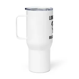 LIBR Face Travel mug with a handle