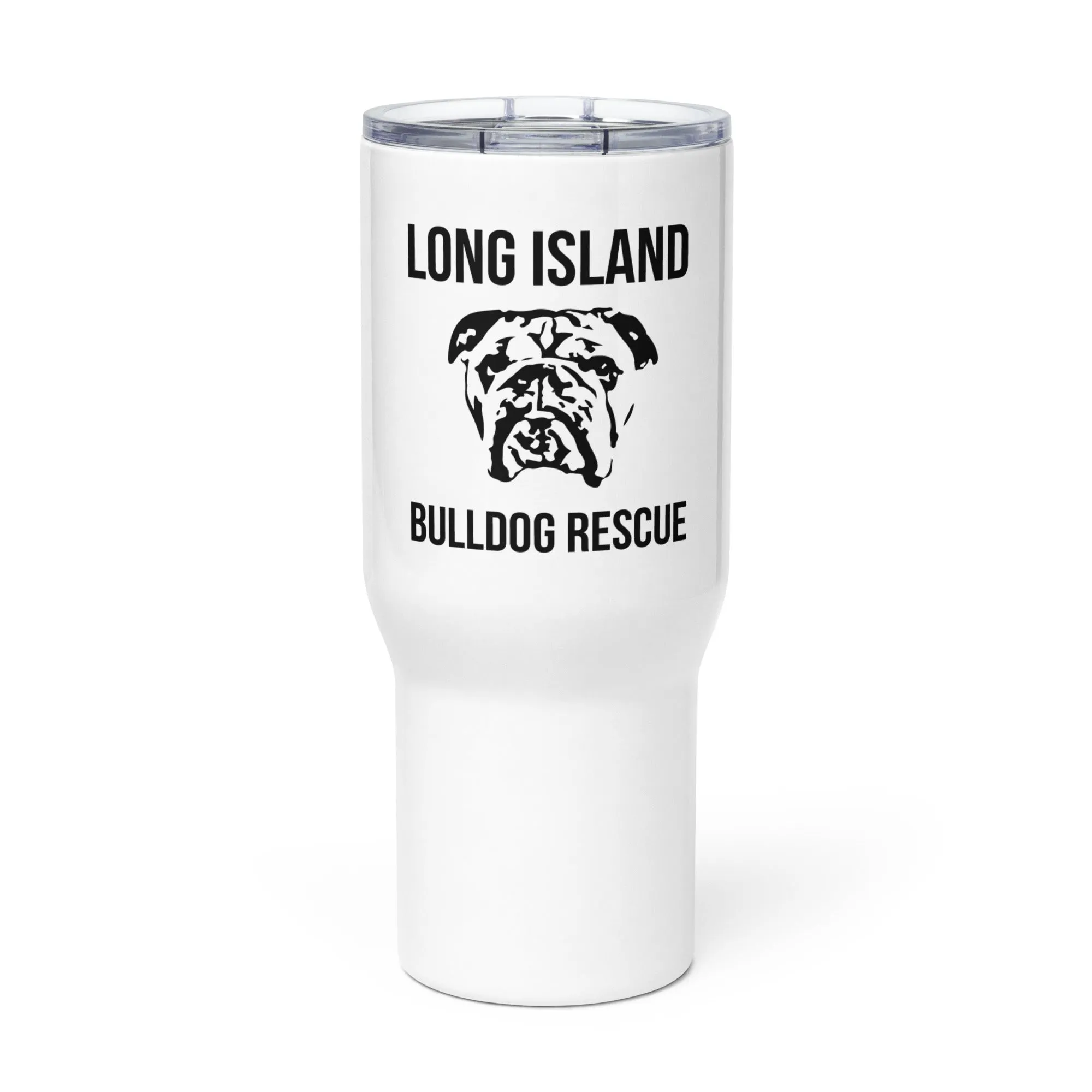 LIBR Face Travel mug with a handle