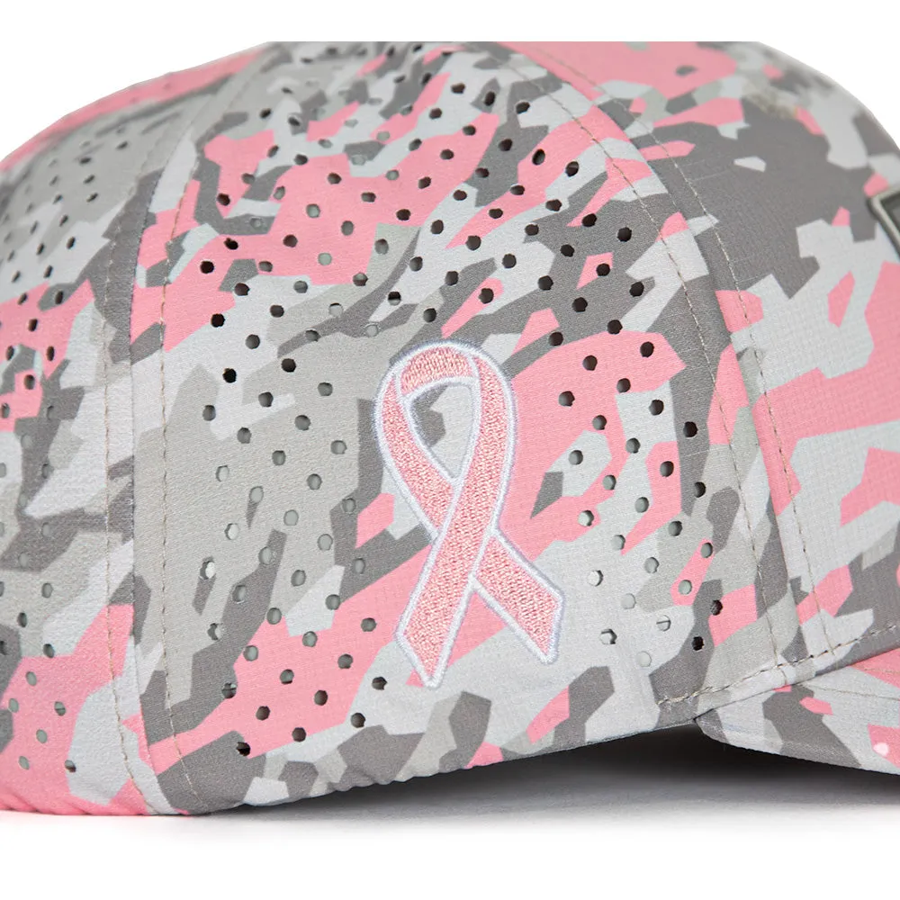 Limited Edition Performance Snapback | Pink Battle | Geo-Camo | Light Pink