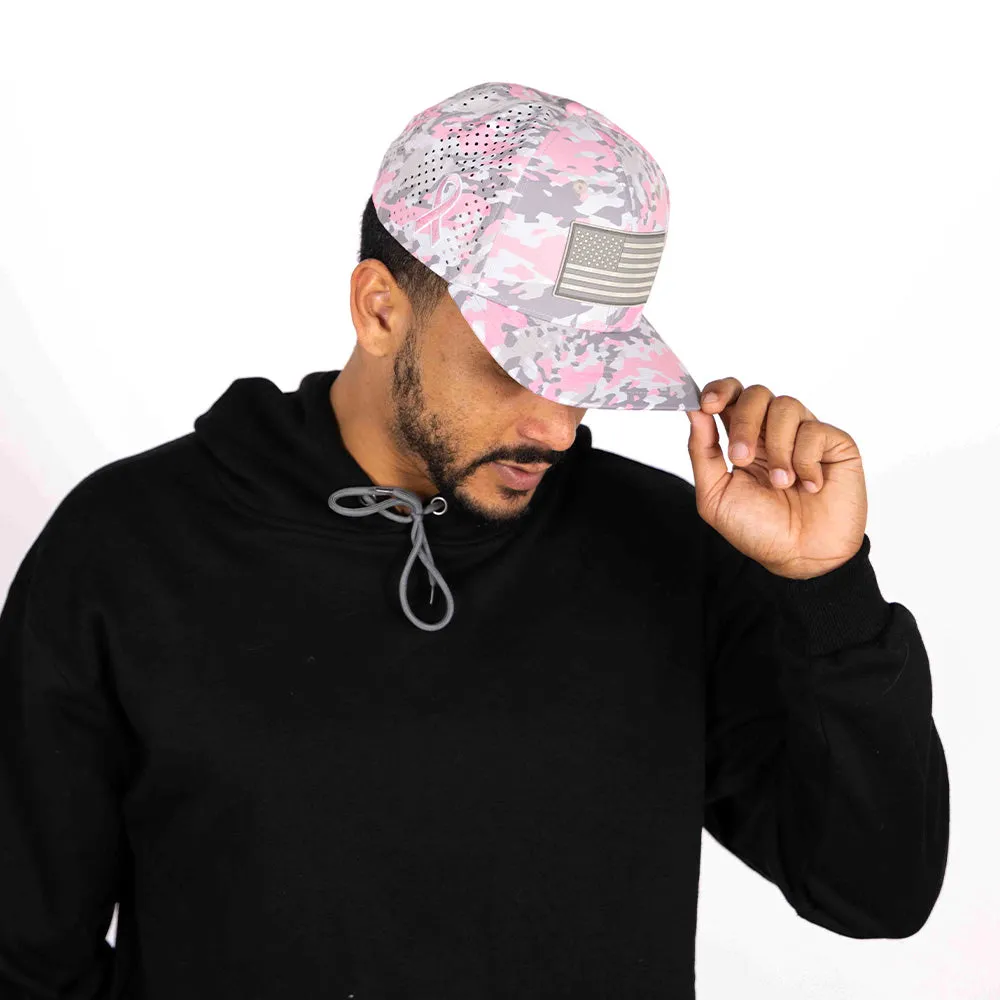 Limited Edition Performance Snapback | Pink Battle | Geo-Camo | Light Pink