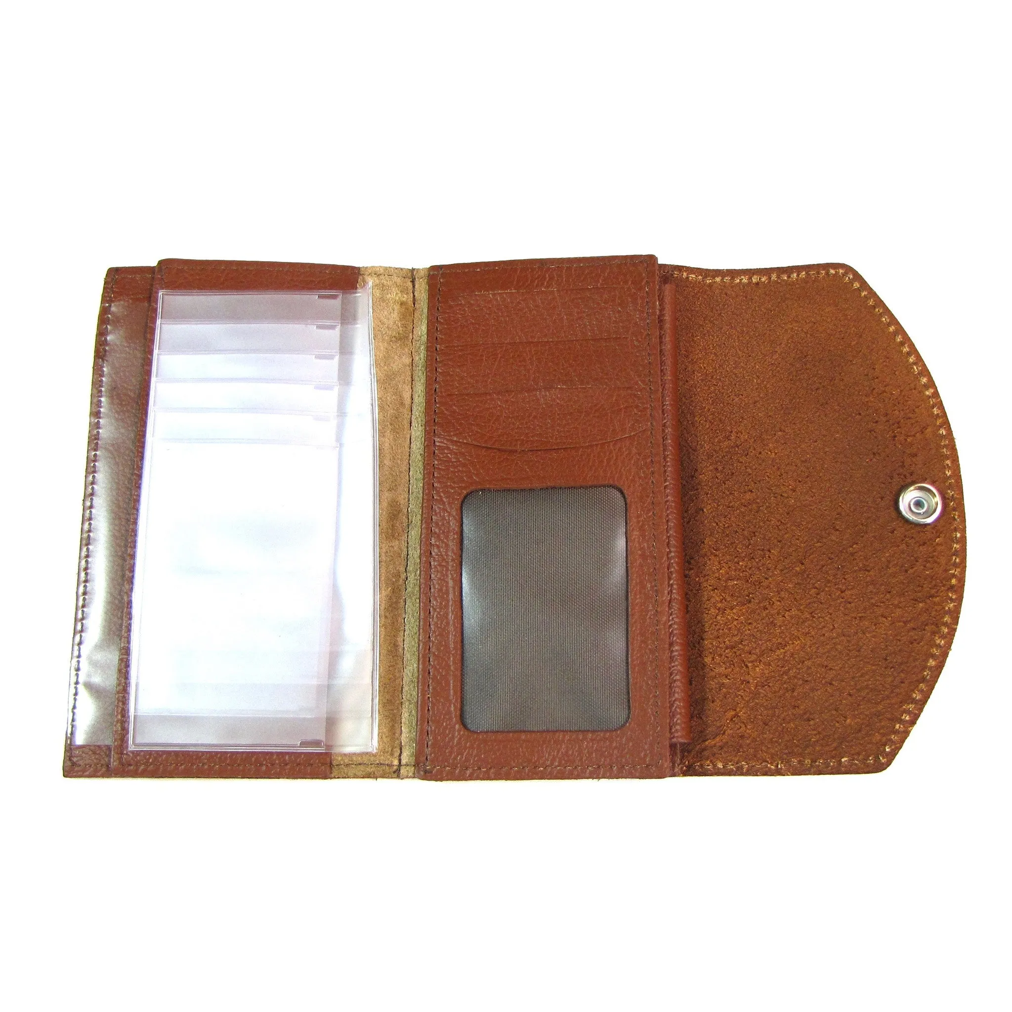 LO702A-46  Antique Finish Ladies Organizer Wallet