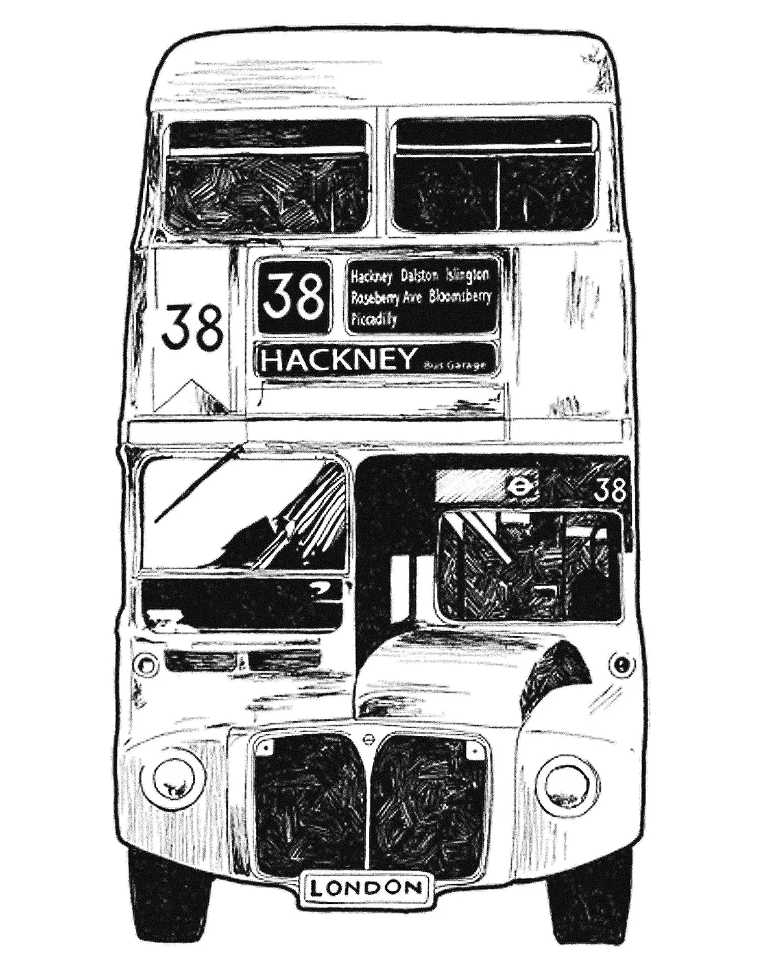 London BUS 38 Hackney Official Tote Bag