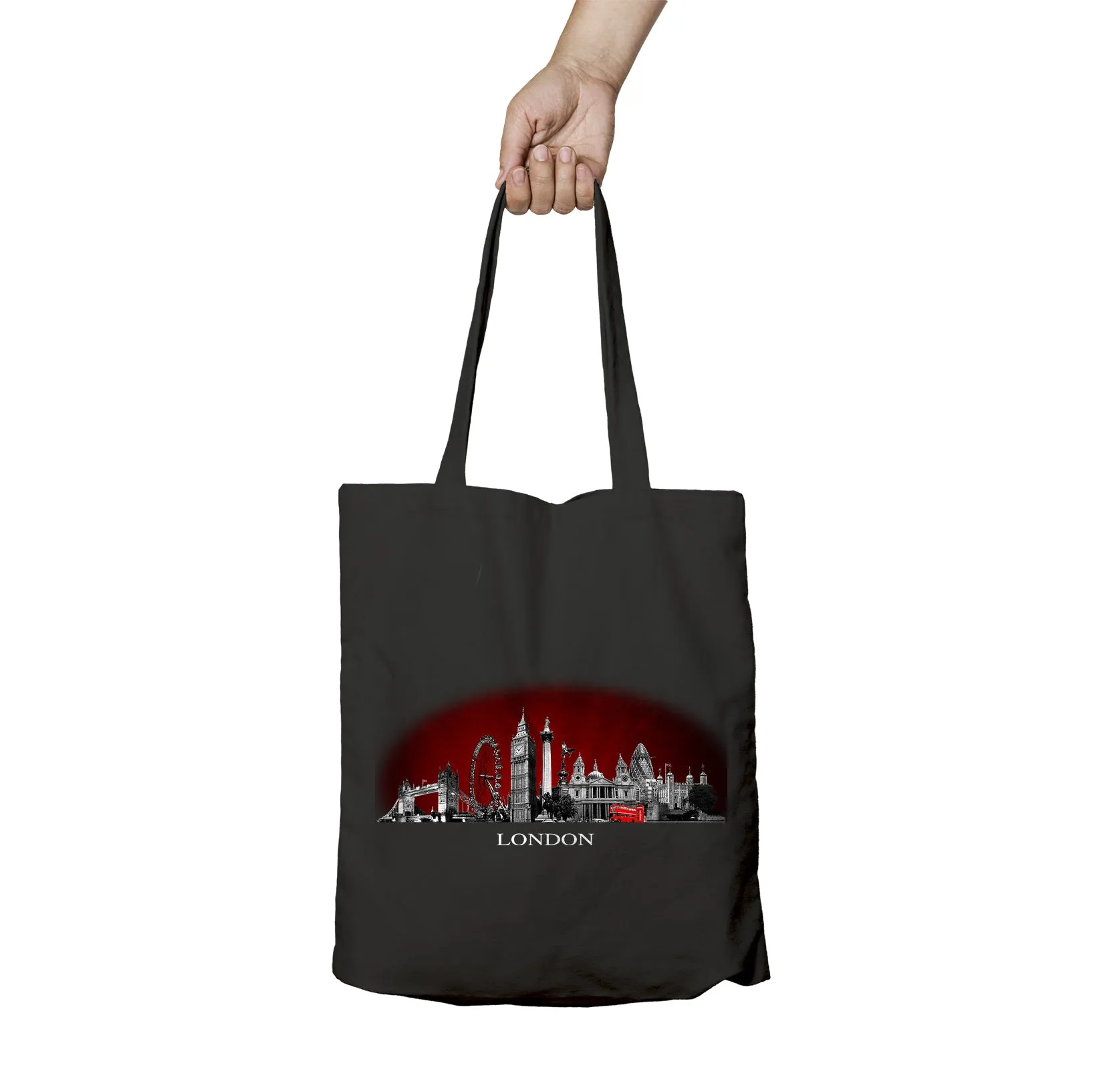 London Skyline Silhouette 1982 Official Tote Bag