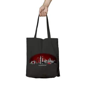 London Skyline Silhouette 1982 Official Tote Bag