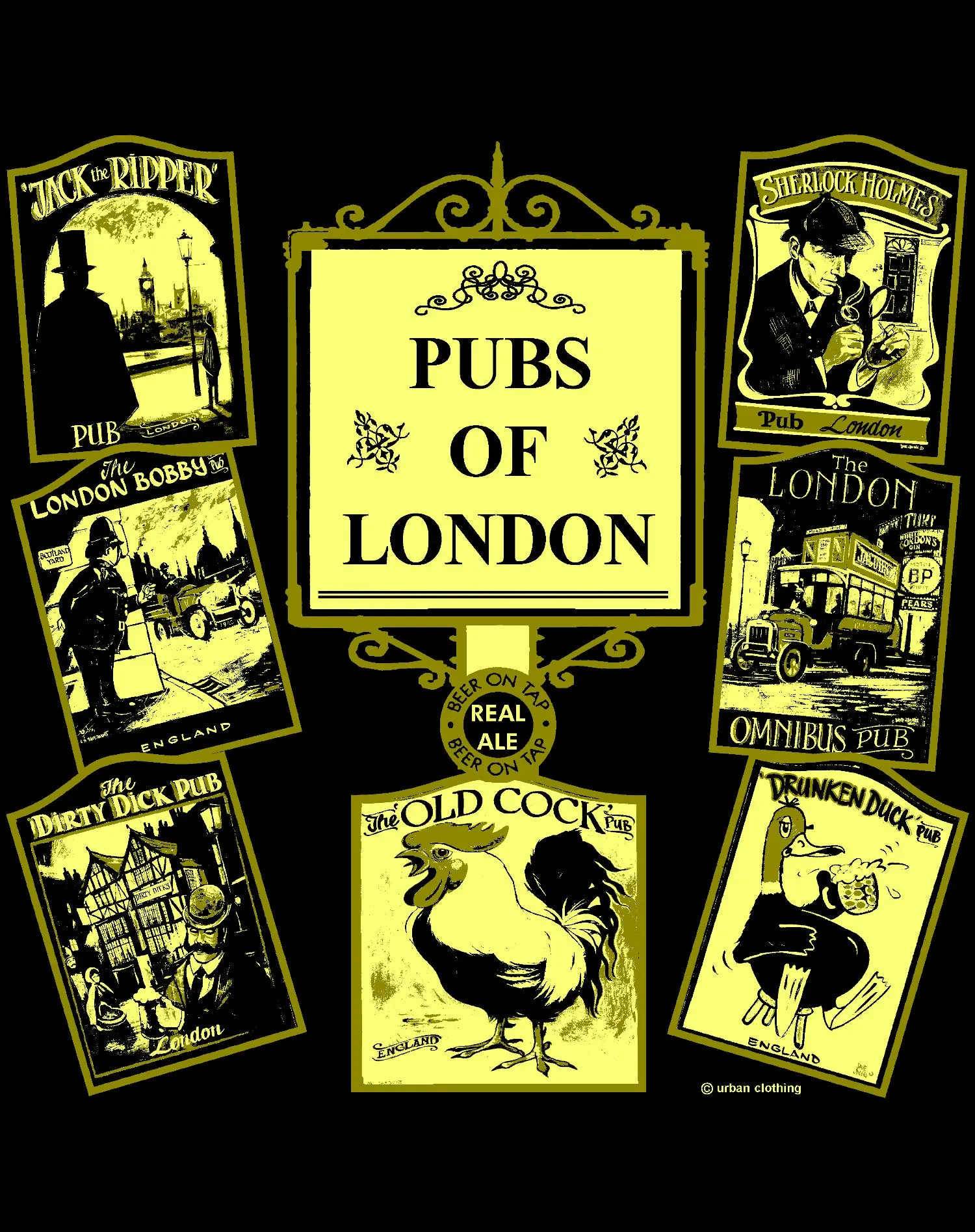 London Splash Pubs of London Official Tote Bag